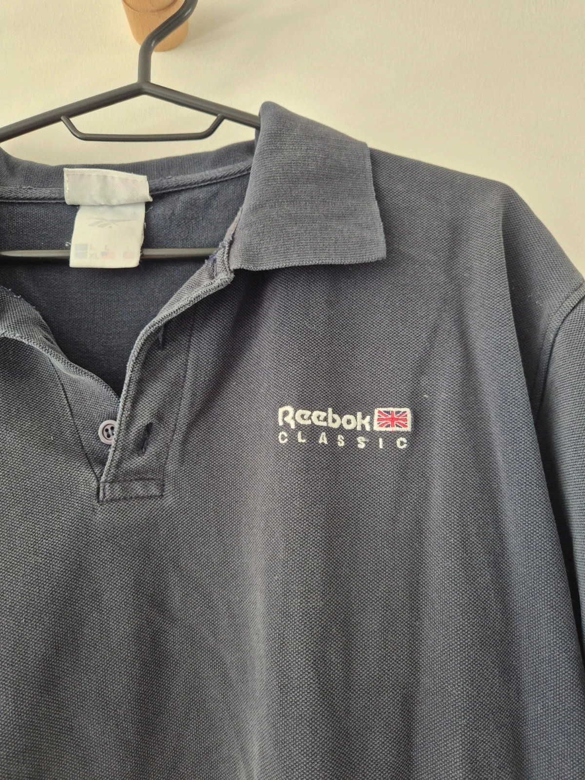Polo manches courtes reebok L/XL bleu marine – photo 3